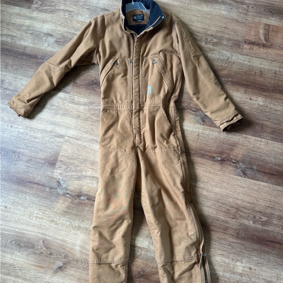 Carhartt Men's Washed Duck Insulated Coveralls Size Small - Picture 1 of 3